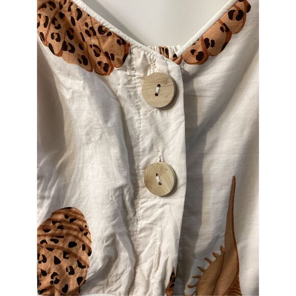 Farm rio leopard sea‎ shell midi dress - Picture 7 of 16